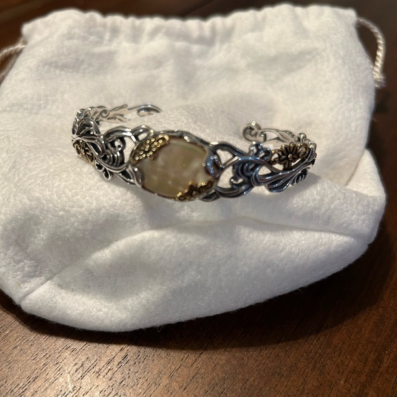 COPY - American West Carolyn Pollack Cuff Bracelet Silver/Brass/Gemstone - Picture 1 of 8
